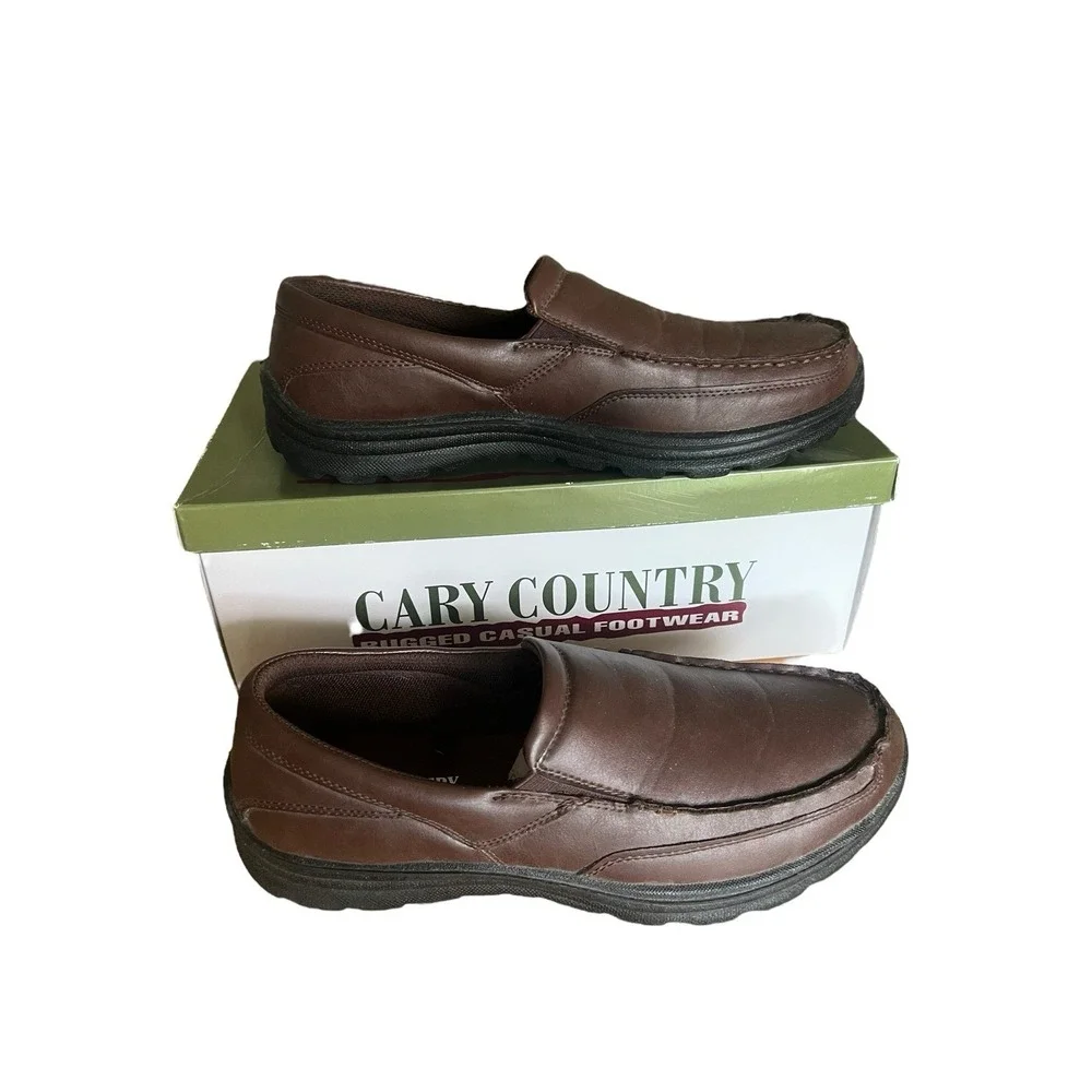 Brand New Mens Cary Country‎ Rugged Casual Boat Shoes 9.5 W Redwood Brown NIB